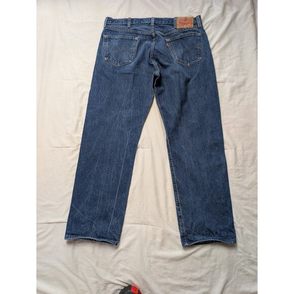 Levi’s 501 Original Fit Button Fly Jeans W38 L30 (Measures 29”) Classic Blue - Picture 1 of 11